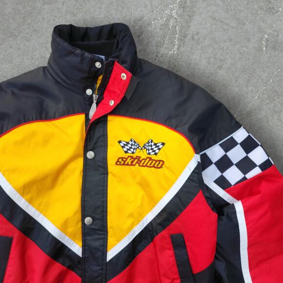 Vintage Ski Doo Racing Snowmobile Jacket Mens Size Medium - Picture 4 of 11